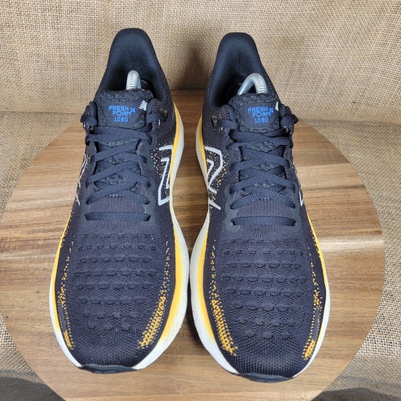 New Balance Fresh Foam X 1080 v12 Running Shoes Black Yellow Sneakers Men\'s 10 main image 5